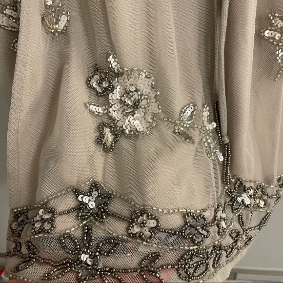 Altar’d State Grace Beaded Grey Mini Dress - Picture 4 of 11